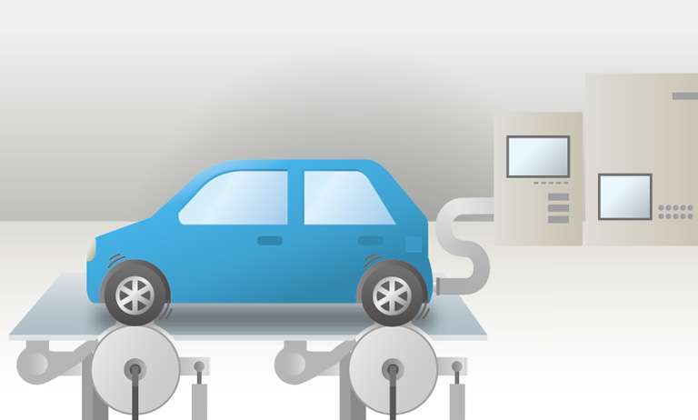 Concentration analysis of complex gas in automobile exhaust gas.