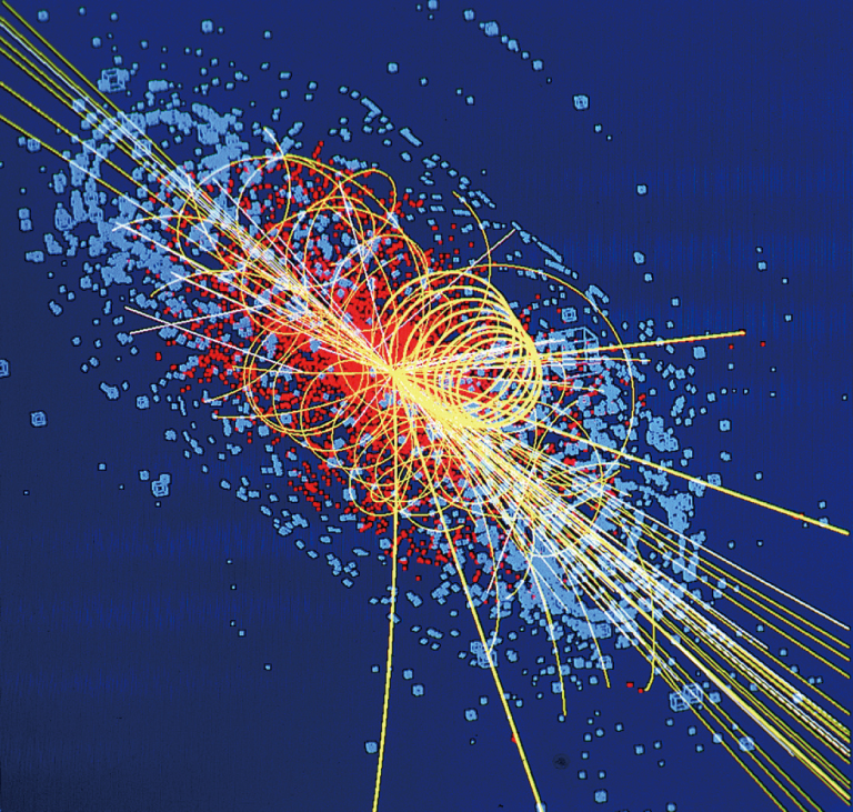 Simulation of Higgs boson collapse(image courtesy of CERN)