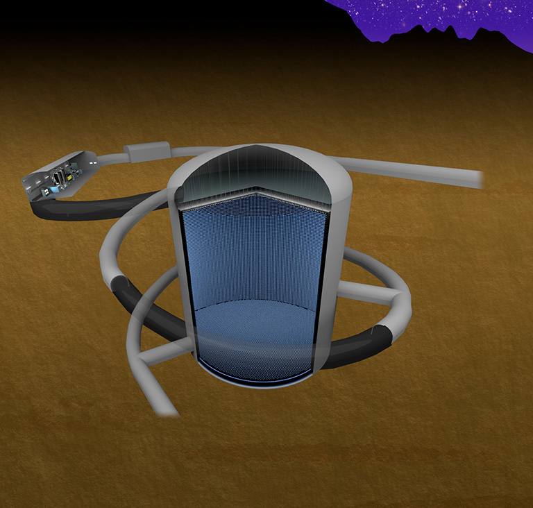 ハイパーカミオカンデのイメージ図