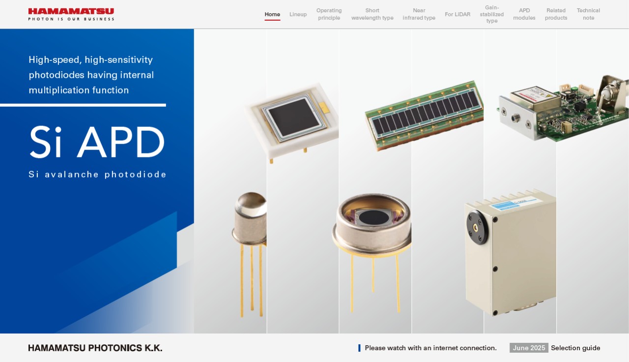 Selection guide / Si APD